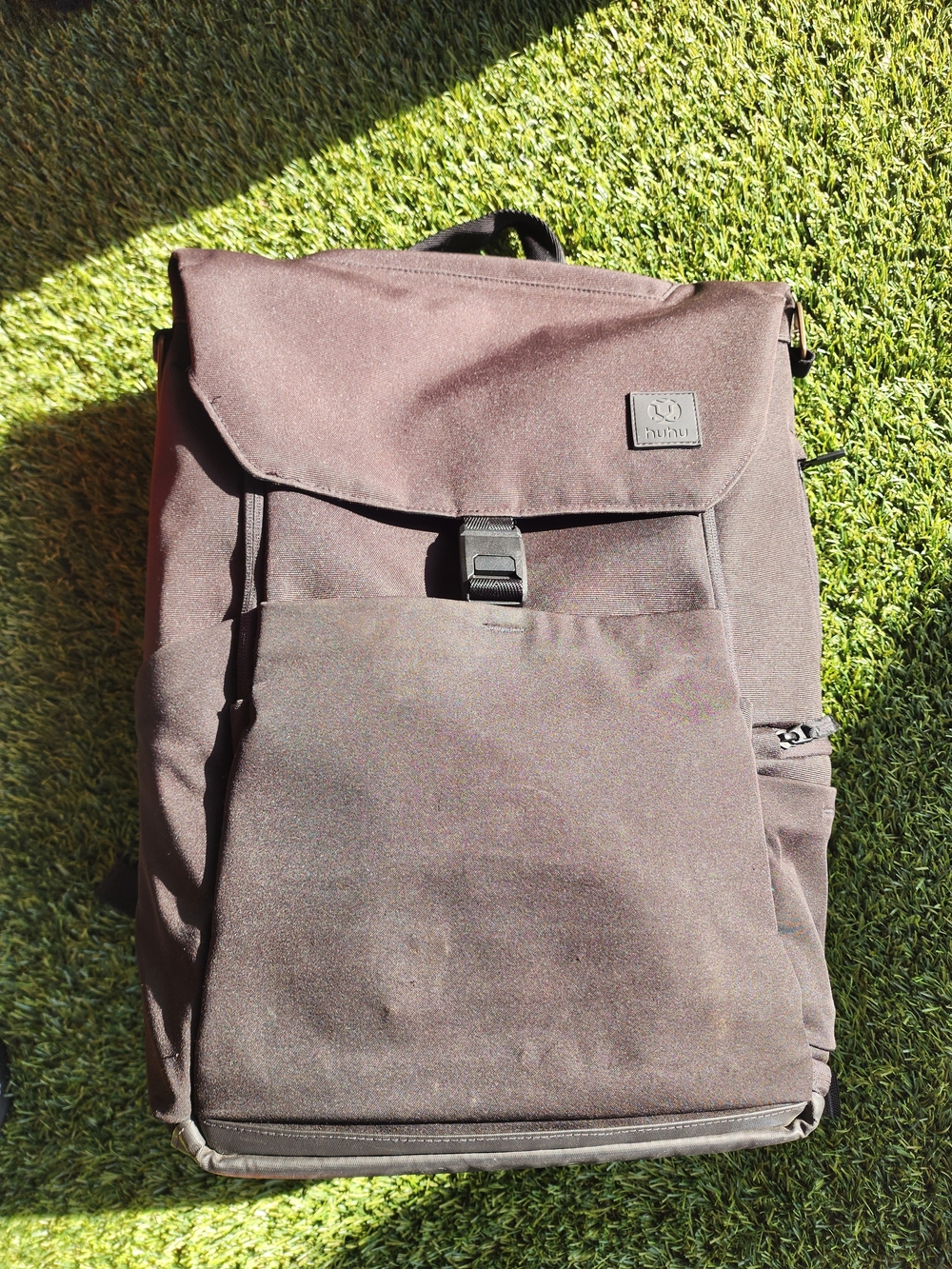 Huhu Everyday Diaper Backpack Midnight Black Minimalist Travel Gear Bag